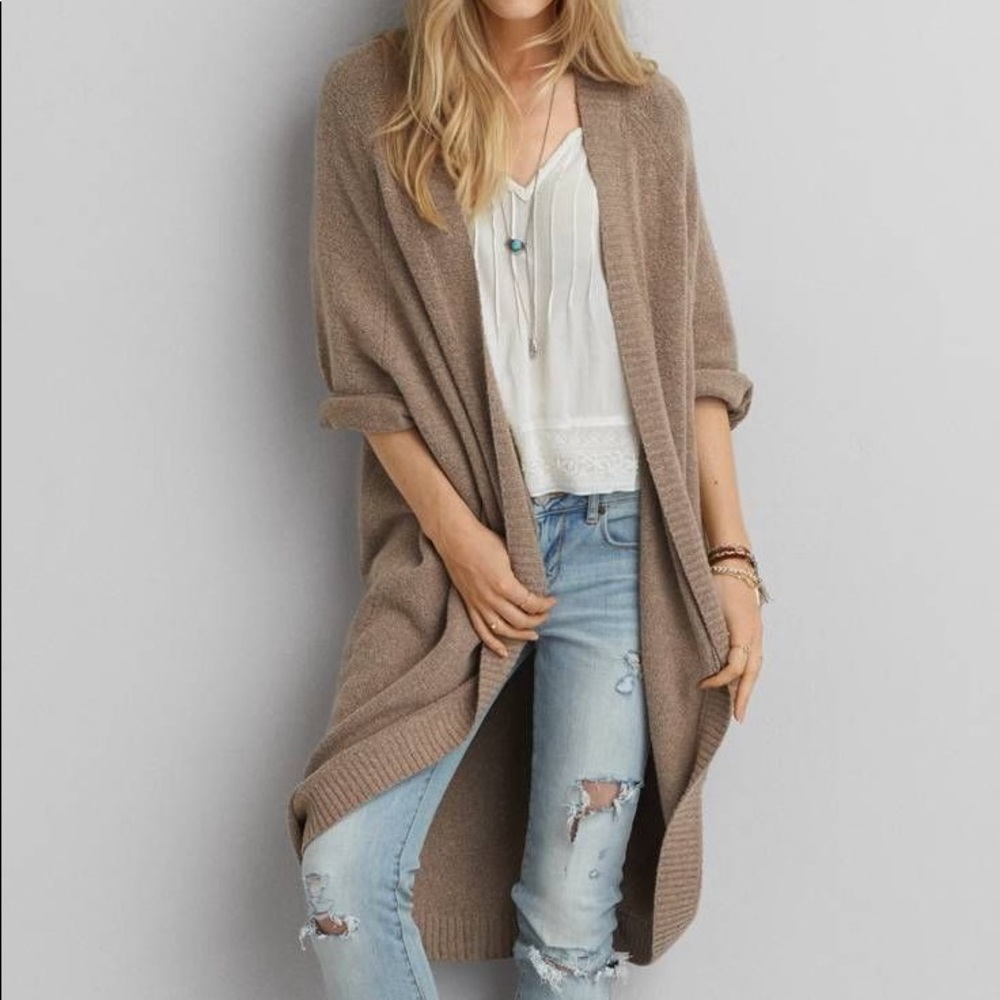 American Eagle Long Cardigan